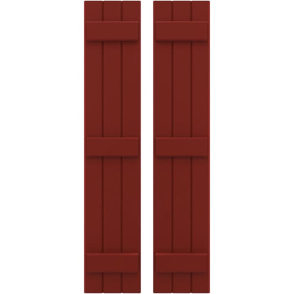 Ekena Millwork Americraft 3-Board, 3 Batten Exterior Real Wood Joined Board-n-Batten Shutters, ARW401BB311X78MRH, PR ARW401BB311X78MRH - main